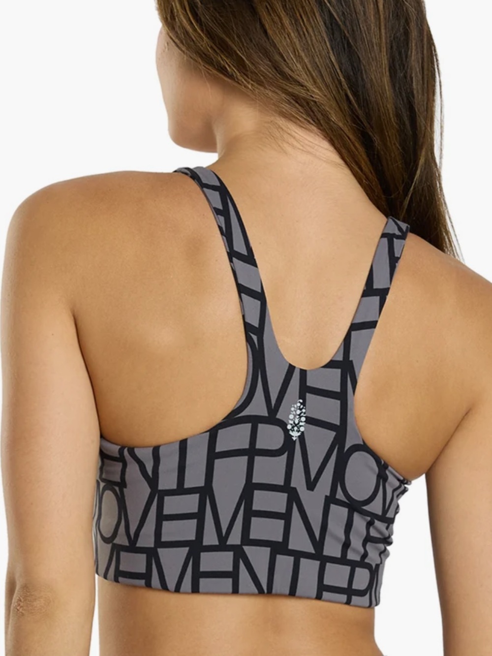 FP Movement Never Better Logo Square Neck Sports Bra